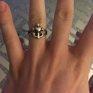 James Avery Heart Anchor Ring